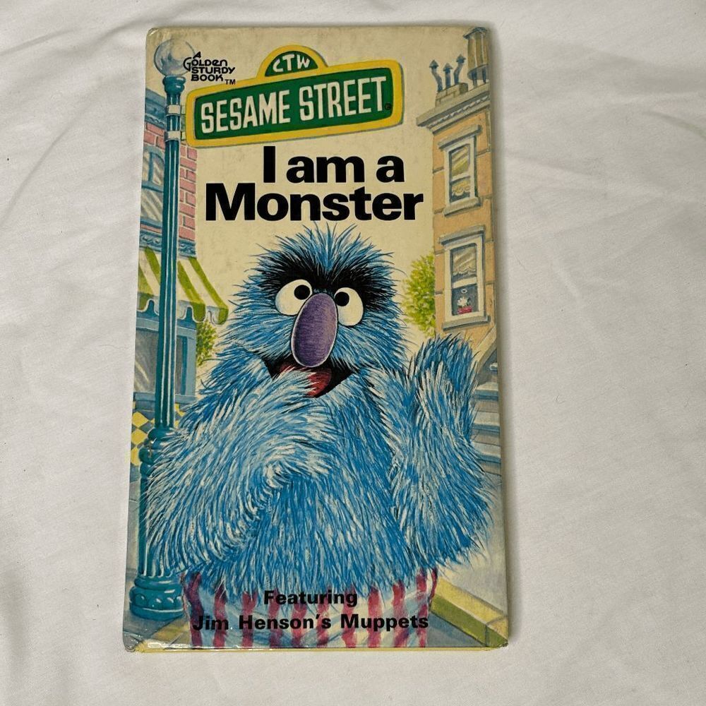 I Am a Monster Vintage Sesame Street! 1978 (A Golden/Sesame Street Sturdy Book